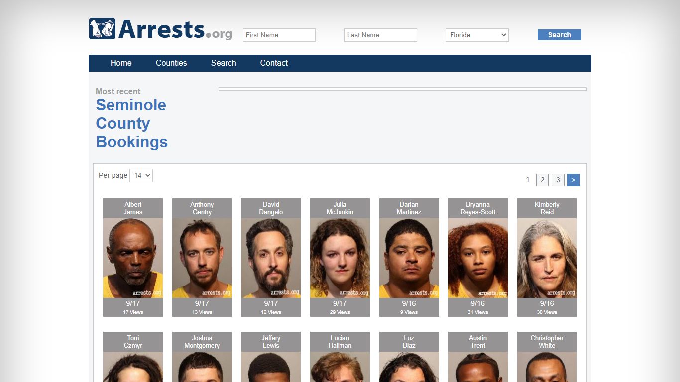 Seminole County Arrests and Inmate Search